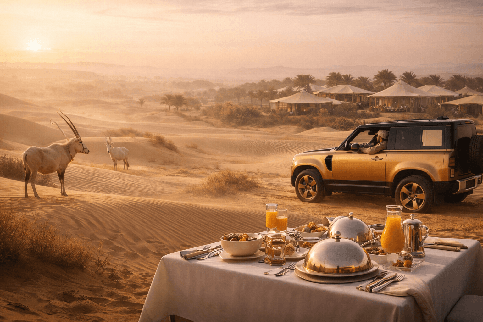 Conservation Drive & Breakfast at Al Maha